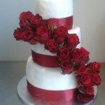 Ornement en roses naturelles