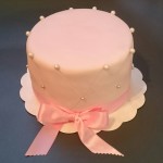 Gâteau rose pâle