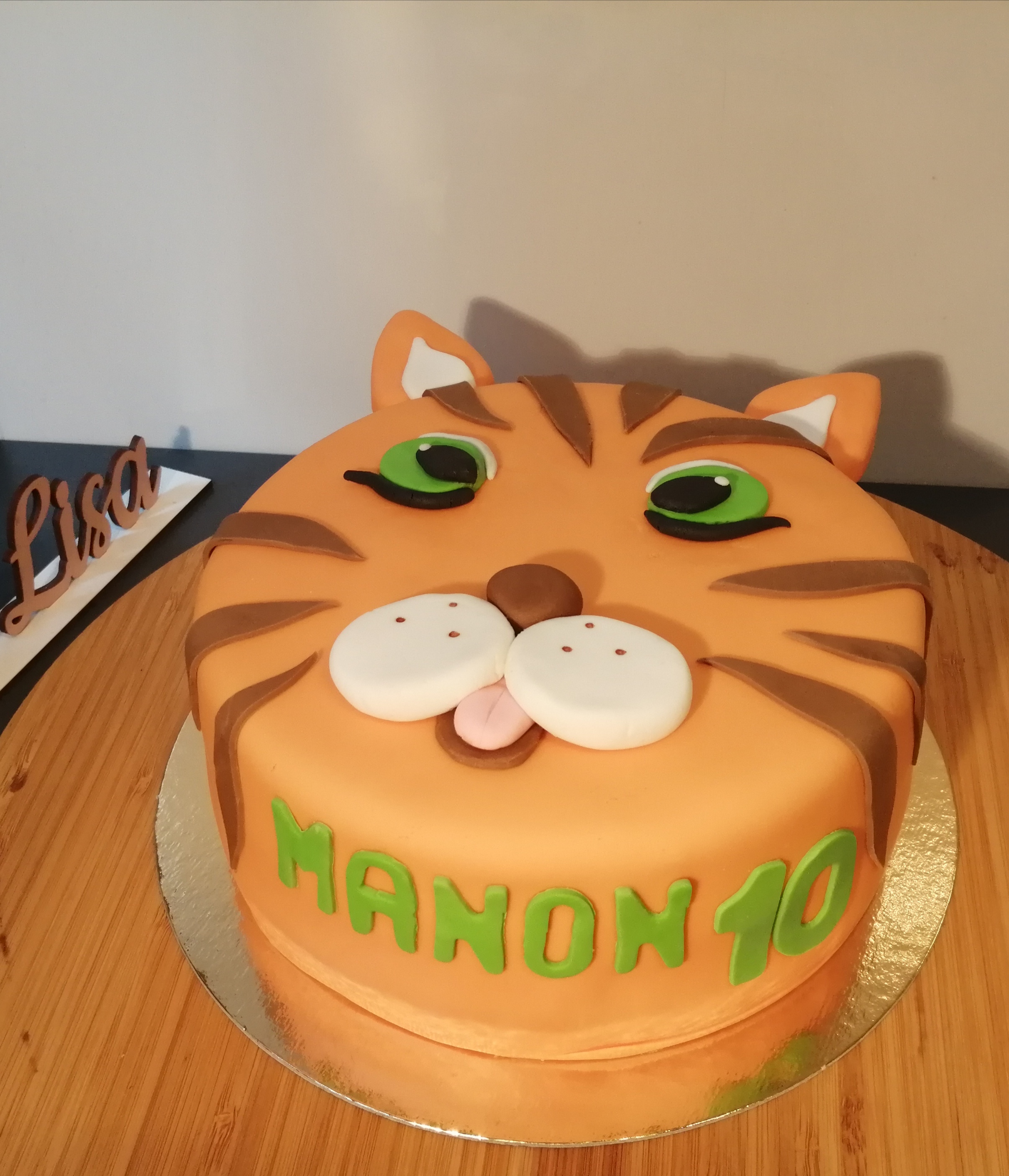 Gâteau d'anniversaire tigre