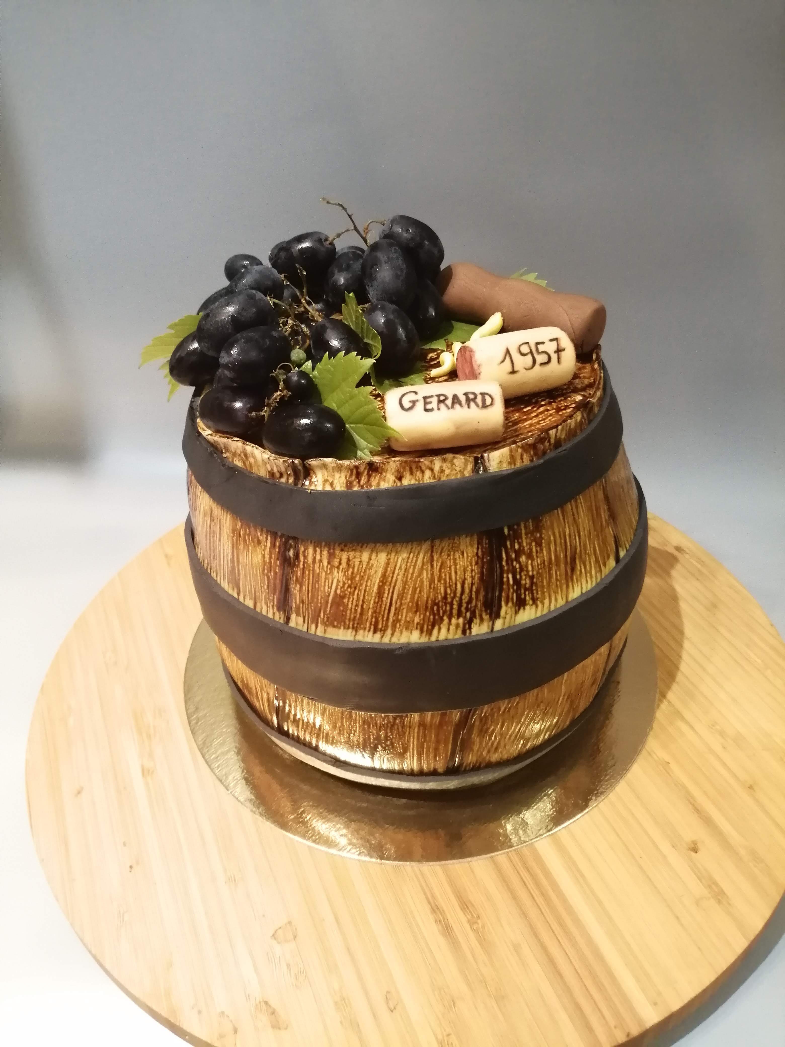 Gâteau Tonneau de vin