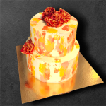 Spatula painted cake