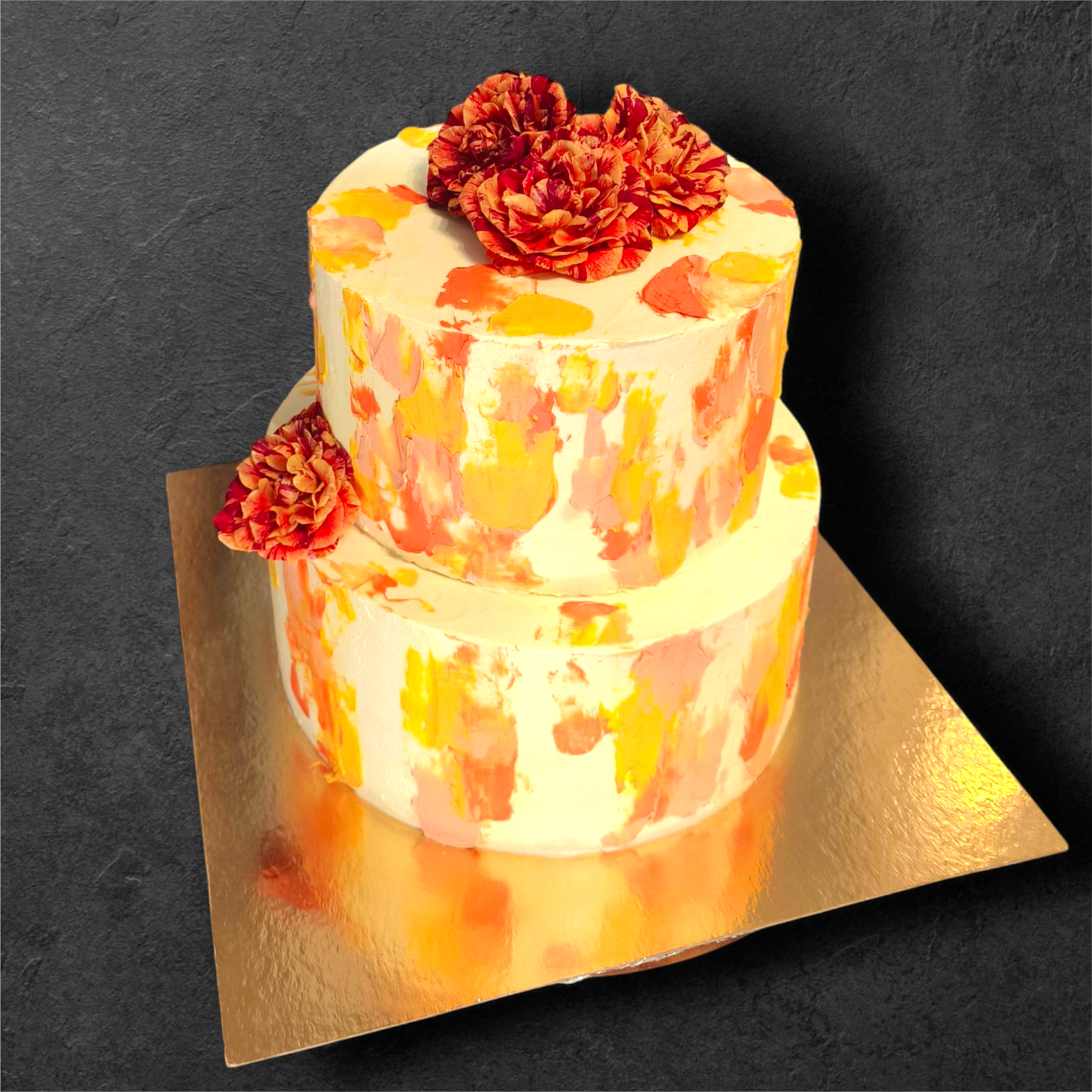 Spatula painted cake