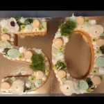 Number cake décoré