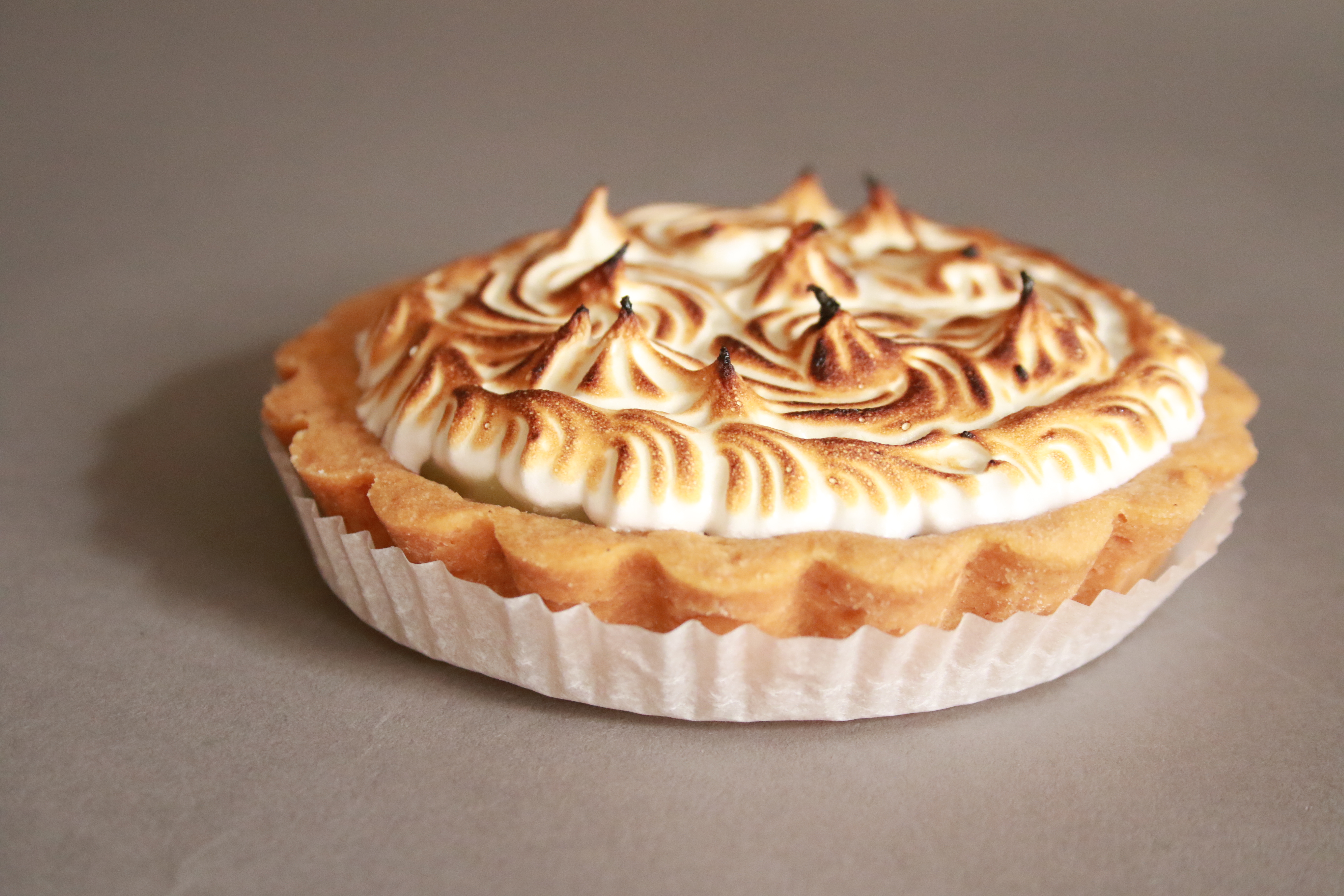 Tartelette citron vert meringuée
