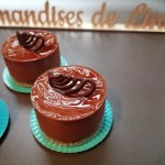 Royal : 
biscuit noisette, croustillant praliné, mousse au chocolat noir