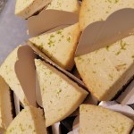 cheesecake au citron vert, fond spéculoos